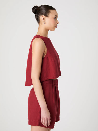 French Connection Birdie Linen Shell Top