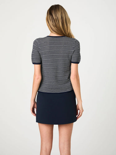French Connection Zigzag Stripe Knit Cardigan