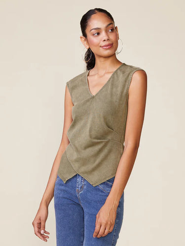 Anthem the Label Washed Rib Knit Vest Top