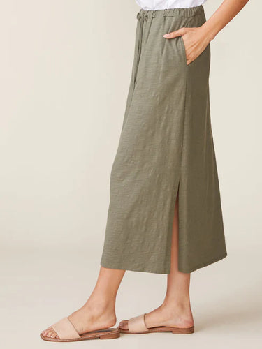 Anthem the Label Side Slit Slub Maxi Skirt