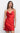 GREYLIN Lune Cowl Neck Cross Strap Mini Dress