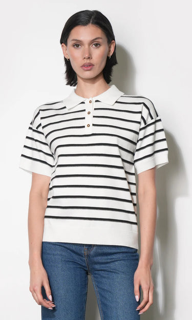 GREYLIN Celina Stripe Knit Polo