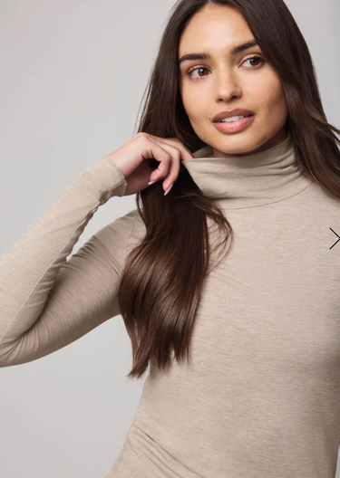 Splendid Bamboo Turtleneck Long Sleeve