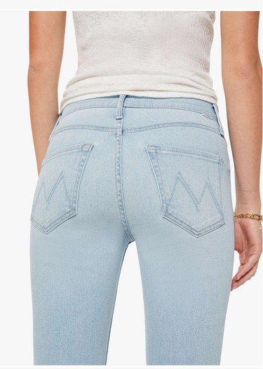 Mother Denim: The Mid Rise Dazzler Crop / Pretty Please