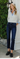 Mid Rise Dark Wash Ankle Slim Straight Jean
