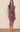 Anthem the Label Sleeveless Printed Mesh Dress Wine