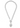 Cotton Pearl On Silver Chain Necklace