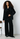 OVERSIZED DOUBLE BREASTED VELVET BLAZER BLACK BRADLEY