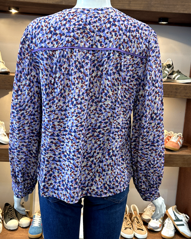 Velvet Long Sleeve Boho Blouse