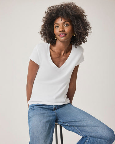 Splendid Faye V Neck Tee