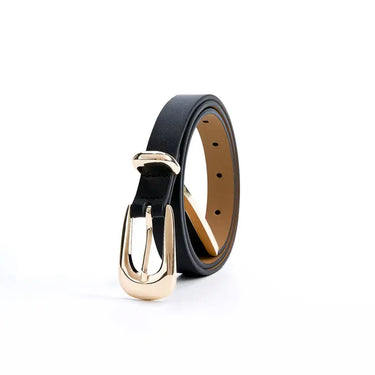 Ettika Modern Saddle Belt in Black