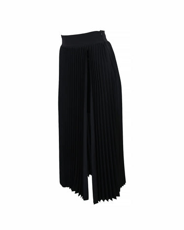 THEO Atlas Pleated High Slit Skirt