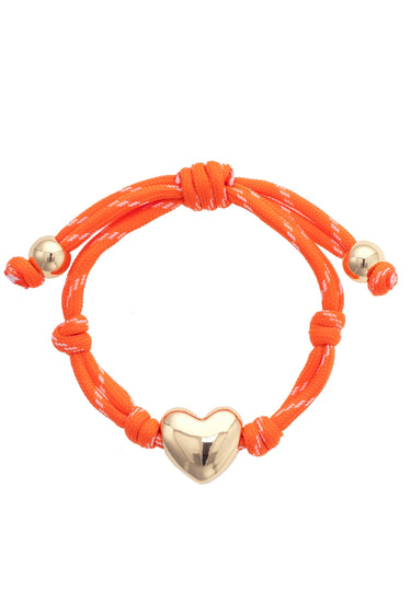Canvas Style Blaine Puffy Heart Paracord Bracelet