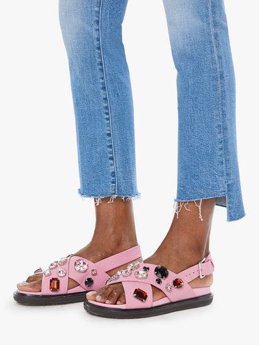 Mother Denim:  The Insider Crop Step Fray - Out of the Blue