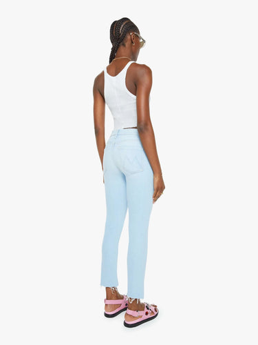 MOTHER The Mid Rise Dazzler Crop Fray