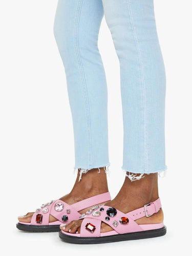 MOTHER The Mid Rise Dazzler Crop Fray