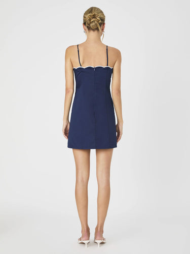 French Connection Alexis Cot Scallop Mini Dress
