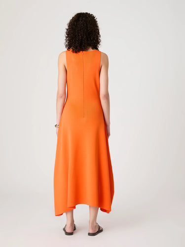 French Connection Fit & Flare V-Neck Knit Midi Dress