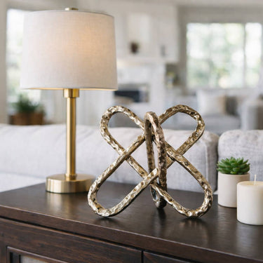 Decorative Object - Gold Metal Round Edge Jack, 9 in.