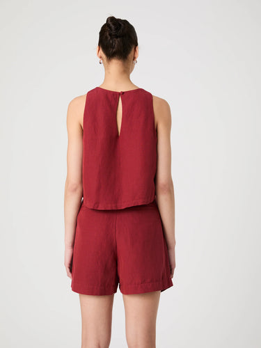 French Connection Birdie Linen Shell Top