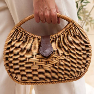 The Winding Road Rattan Eclipse Handbag