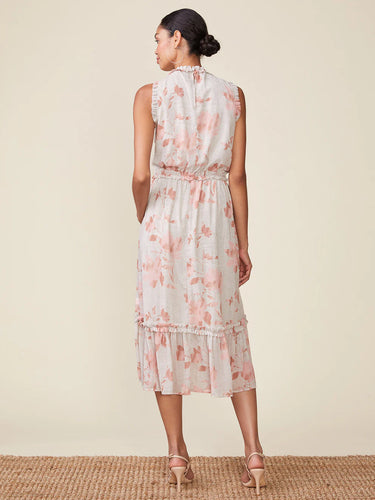Anthem the Label Sleeveless Printed Ruffle Midi Dress