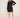 Anthem the Label Vegan Leather Ponte Mix Long Sleeve Sheath Dress