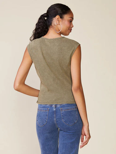 Anthem the Label Washed Rib Knit Vest Top