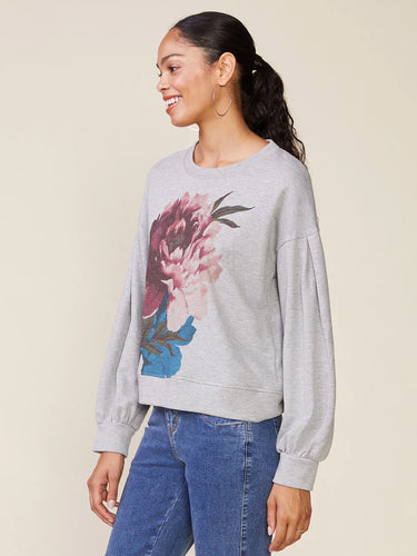 Anthem the Label Oversized Flower Placement Pullover