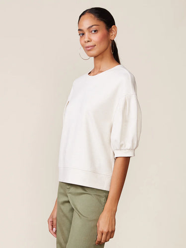 Anthem the Label Brushed Twill Pleated Sleeve Pullover