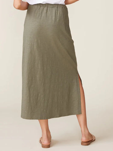 Anthem the Label Side Slit Slub Maxi Skirt