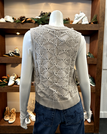 Autumn Cashmere Popcorn Side Tie Vest