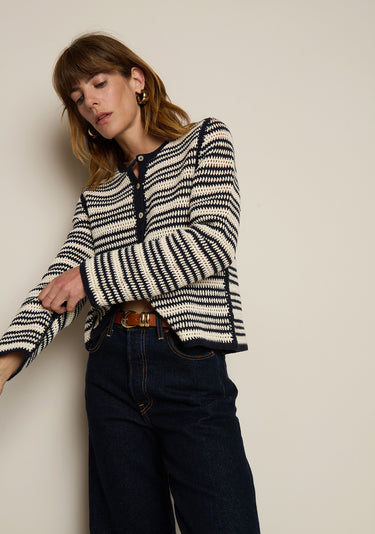 Nation Courtney Crochet Cardigan