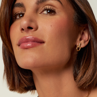 CXC Gold Mini Shackles Earrings