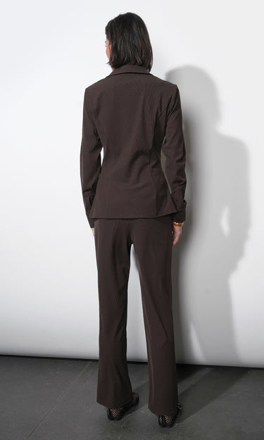 GREYLIN Quinn Rib Knit Pull Up Pant