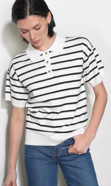 GREYLIN Celina Stripe Knit Polo