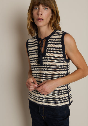 Nation Priscilla Crochet Tank