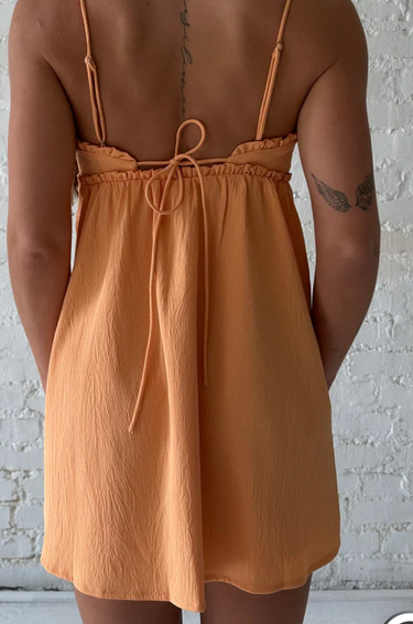 Le Lis Ruffle Spaghetti Strap Sleeveless Mini dress