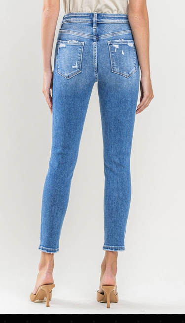 High Rise Crop Skinny Jeans Vervet  Jeans