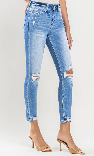 High Rise Crop Skinny Jeans Vervet  Jeans