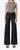 Black - High Rise Patch Pocket Coated Wide Leg Jeans