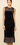Anthem High Slit Velvet Midi Dress with Lace