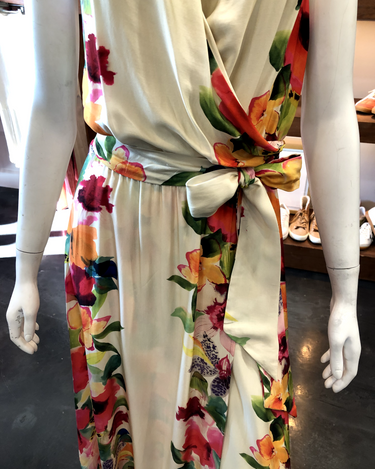 THEO Theia Orchid Print Maxi Therese Dress