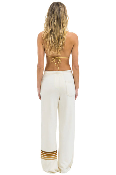 Aviator Nation Rugby Stitch - Womens Wide Leg Pocket Sweatpant