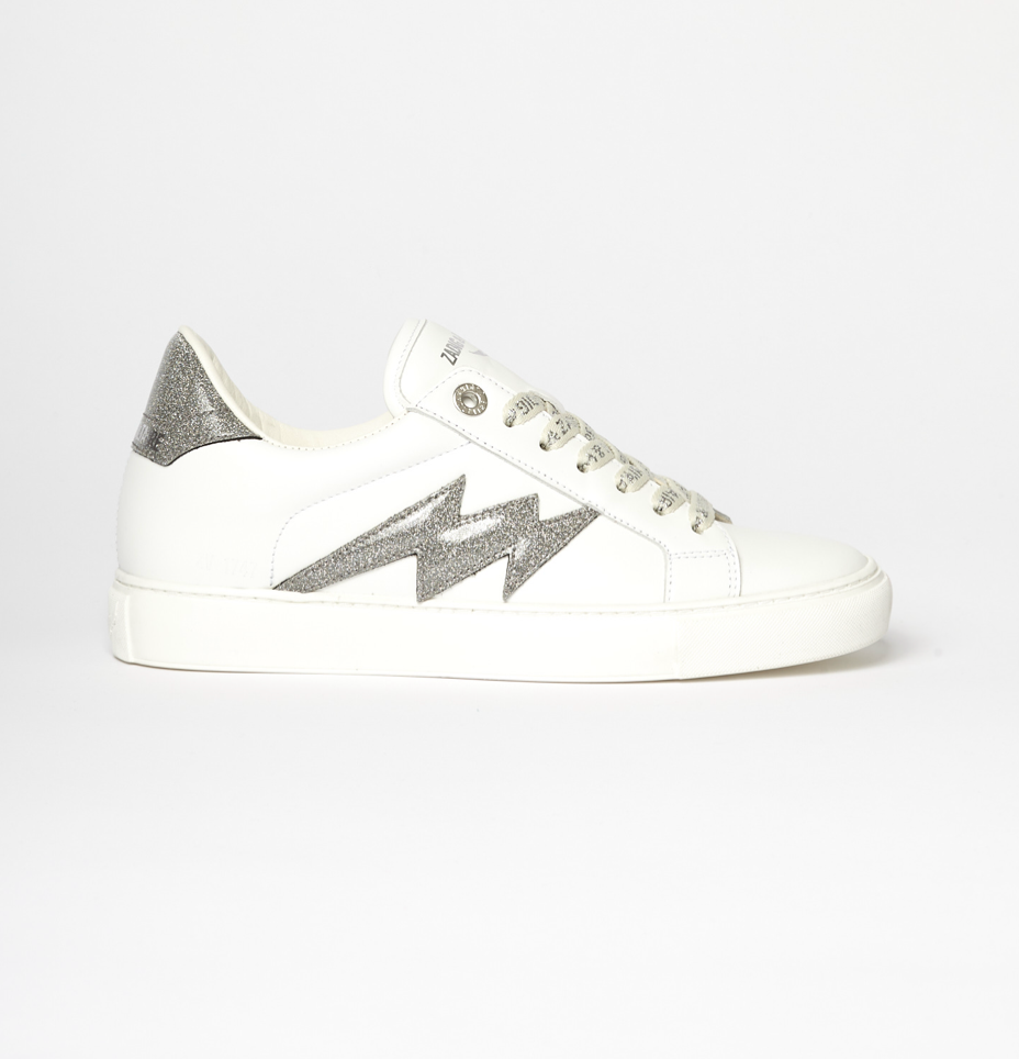 Zadig & Voltaire LA Flash Sneaker Silver - elle BOUTIQUE