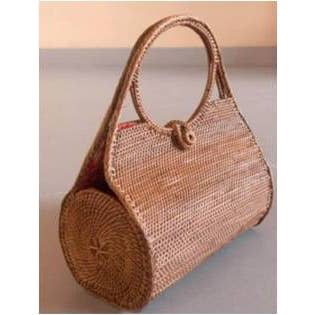 The Winding Road Ata Vine Handwoven Roll Handbag