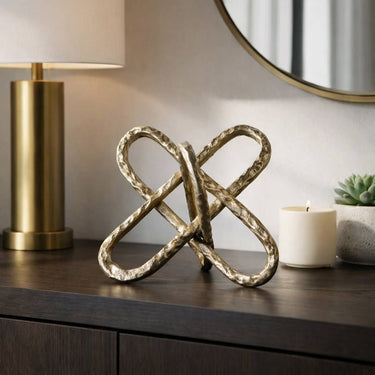Decorative Object - Gold Metal Round Edge Jack, 9 in.