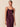 Anthem Lace Trim Satin Cami - Wine