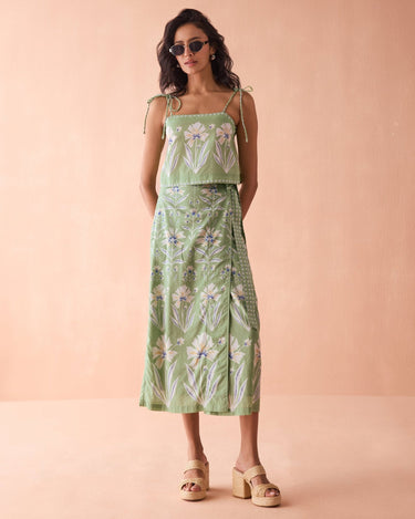Omika - Sammi Skirt Maxi Matcha