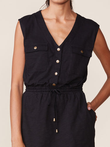 Anthem - Slub V Neck Smock Waist Dress